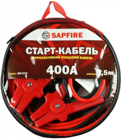 Стартовые провода Sapfire SH-074 морозостойкие 400 А 3.5 м (400700)