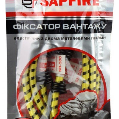 Фиксатор груза Sapfire SH-100 эластичный с двумя металлическими крючками 60 см (400670)