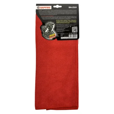Салфетка из микрофибры универсальная 35х40 см красная SA-210 SAPFIRE Cleaner (002845) 3